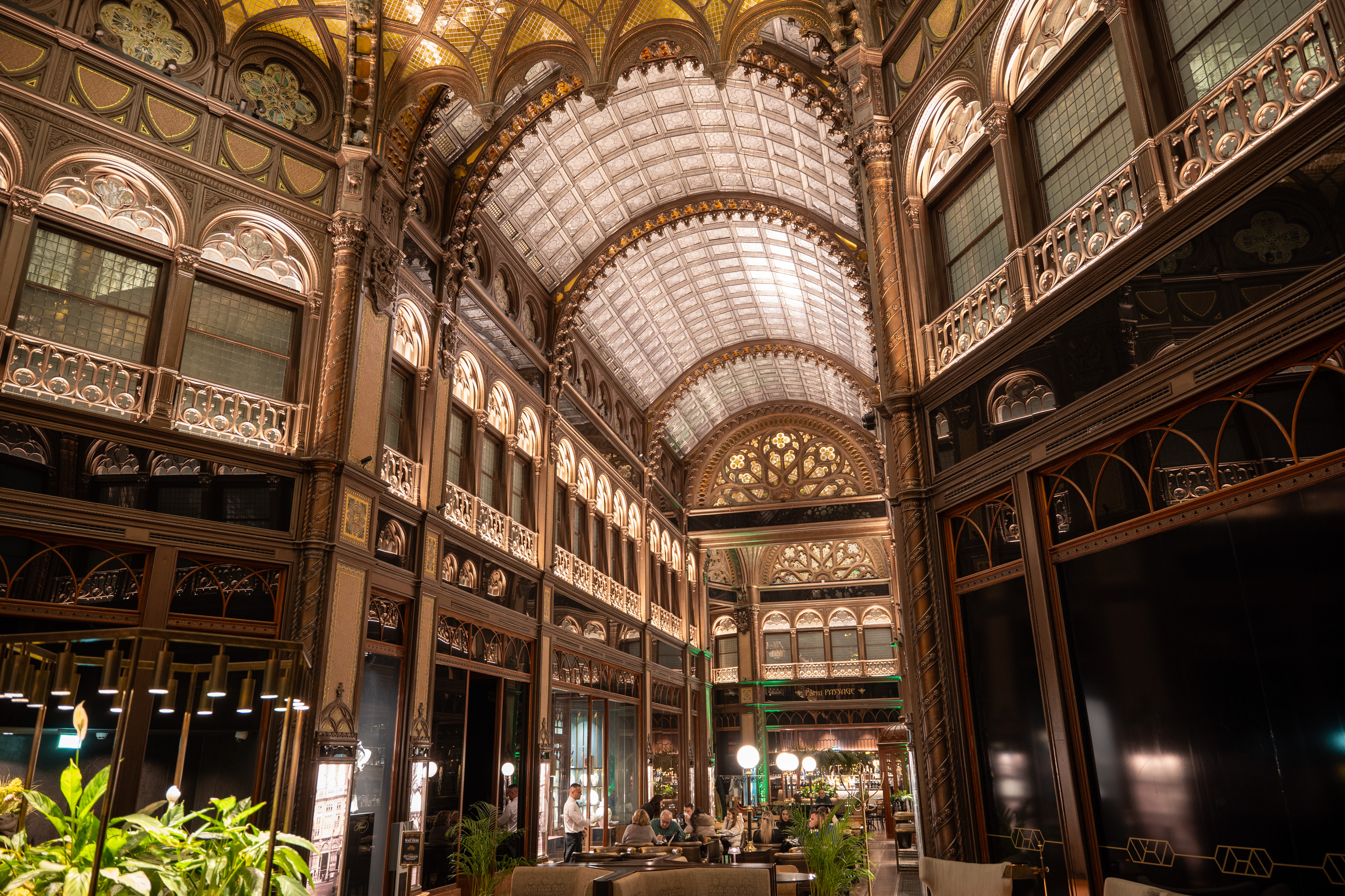 Parisi Udvar hotel lobby Budapest